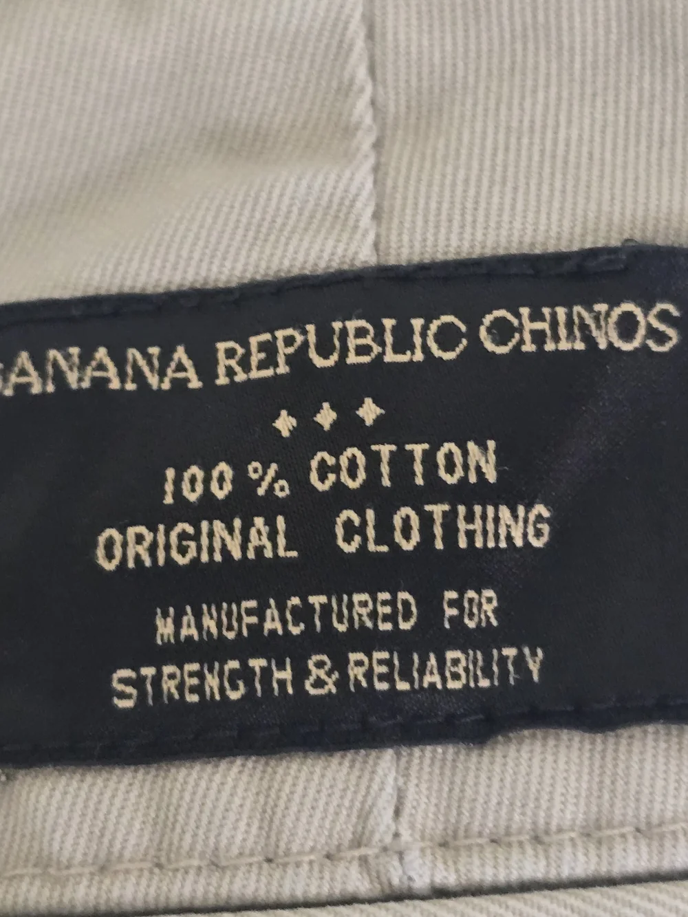 Banana Republic Men’s 31x32 Boot Cut Chino Pants Khaki Tan 100% Cotton